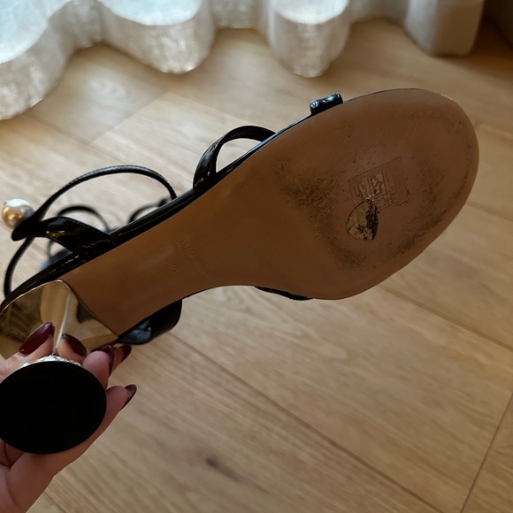 Miu Miu Crystal-Studded Heel Sandals - Picture 4 of 4